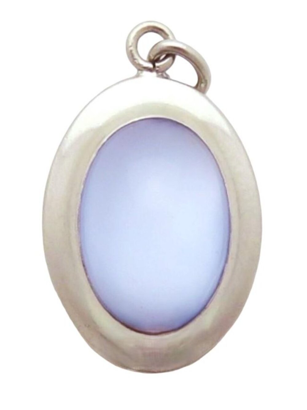 Vintage Sterling Silver Dolan & Bullock Natural Moonstone Pendant Charm 1960s